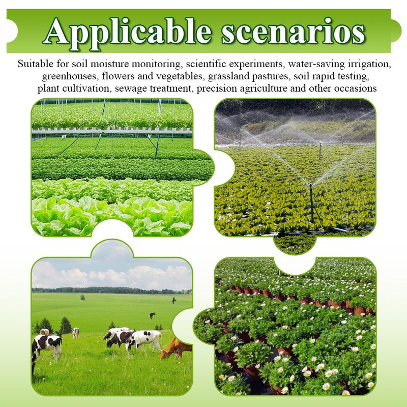 Soil Temperature Humidity Sensor Probe RS485 Output 0-5V 0-10V 4-20mA Analog Soil Moisture Detector Sensors IP68 Protection