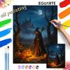 Halloween Oil Painting Digital Painting Pumpkin Handmade Diy Coloring Painting Home Decoration
