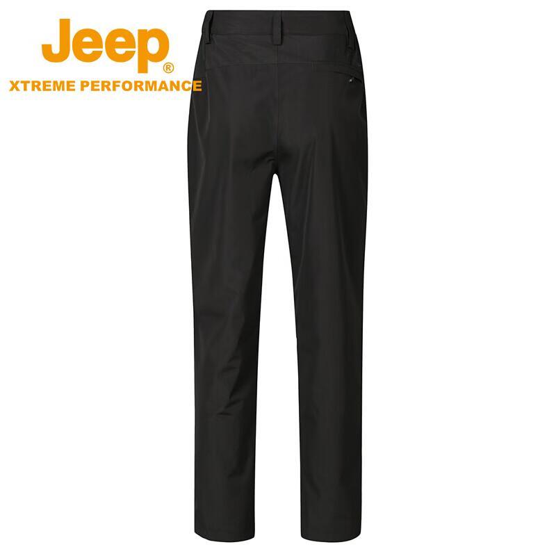Jeep Men's Outdoor Windproof Waterproof Fleece-Lined Hiking Pants