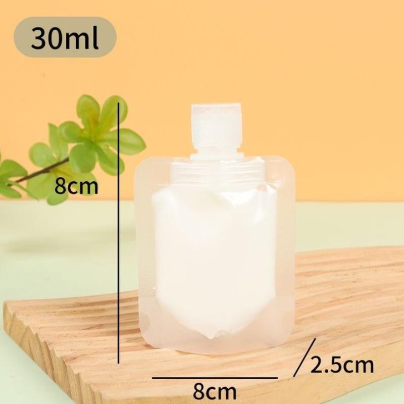 30/50/100ml Refillable Packaging Bags Travel Essentials Lotion Cosmetics Shampoo Shower Gel Portable Bags Makeup Fluid Bottles