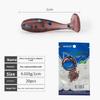 60pcs Professional Silicone Fishing Soft Lures T Tail Mix Colors Artificial Lures 1.0cm Minnow Lures Winter Fishing