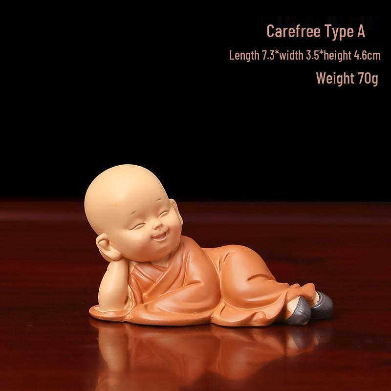 Creative Chinese Monk Ornaments for Home Decor - Living Room, TV Cabinet, Entrance, Tea Table, Study & Office Decorations