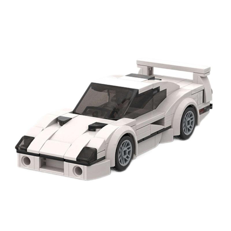 Compatible MOC Building Blocks: Creative Sports Car Racing Model - Ferrari F40 Assembly Toy and Gift