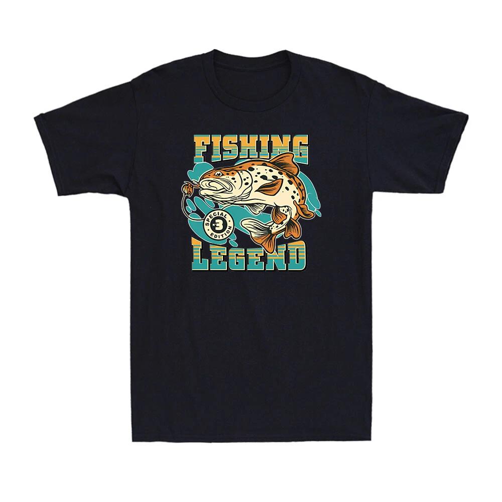Fishing Legend Funny Fisherman Lovers Special Edition Gift Men s Cotton T-Shirt XS