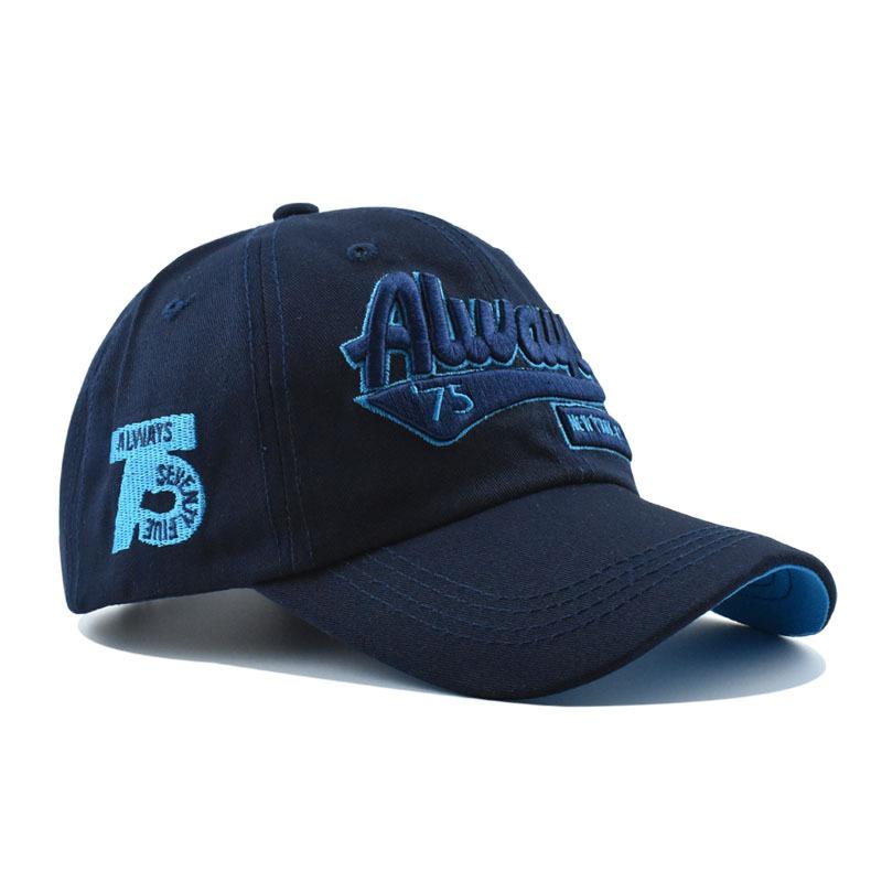 2026 Spring/Summer Unisex Cotton Baseball Cap Vintage Washed with Alphabet ALWAYS Embroidery - Hip-Hop Inspired Snapback Design