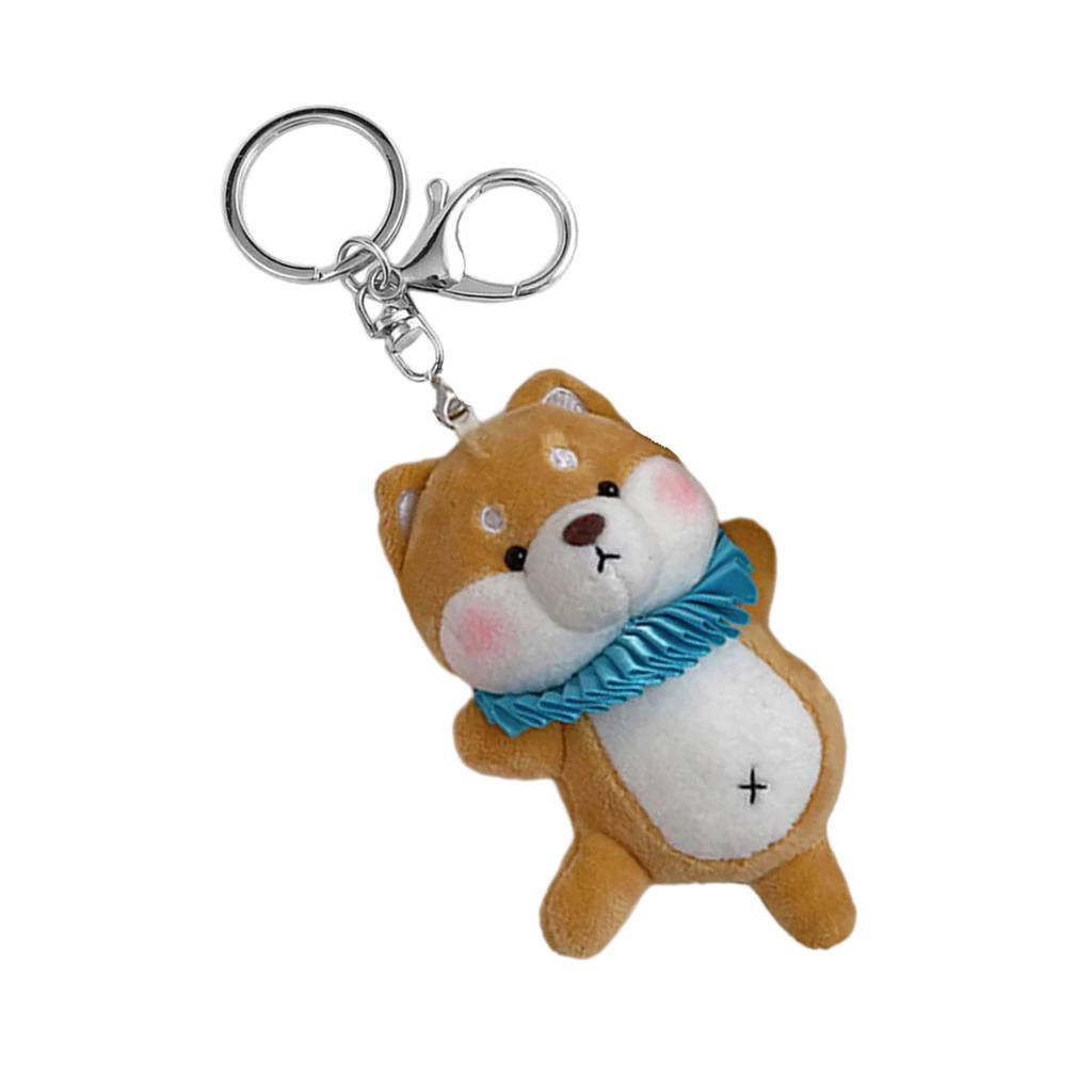 Cartoon Animal Doll Pendant Plush Toy Keychain Ballet Animals Shaped Keyring Lovely Stuffed Bag Pendant Women Accessory