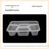 Tongyuan 5-Compartment Disposable Transparent Food Containers with Lids