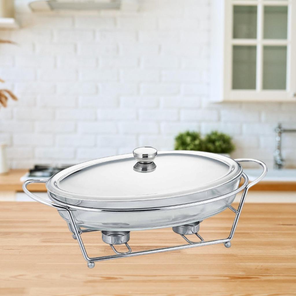 Buffet Food Warmer Stable Round Chafing Dish for Banquet Kitchen Event Party