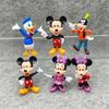 TREXORA Disney Kreslená Figurka Sada 6 Kusů, Mickey Mouse, Minnie Mouse, Kačer Donald, Goofy PVC Figurky, 5,5-5,7 cm, Vícebarevná