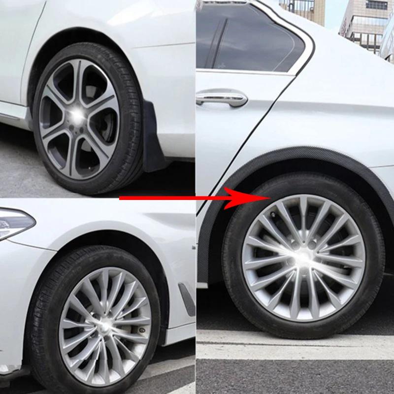 1.5M Auto Fender Anti-collision Strip Car Wheel Arches Wing Expander Body Eyebrow Mudguard Lip Body Kit Protector Cover