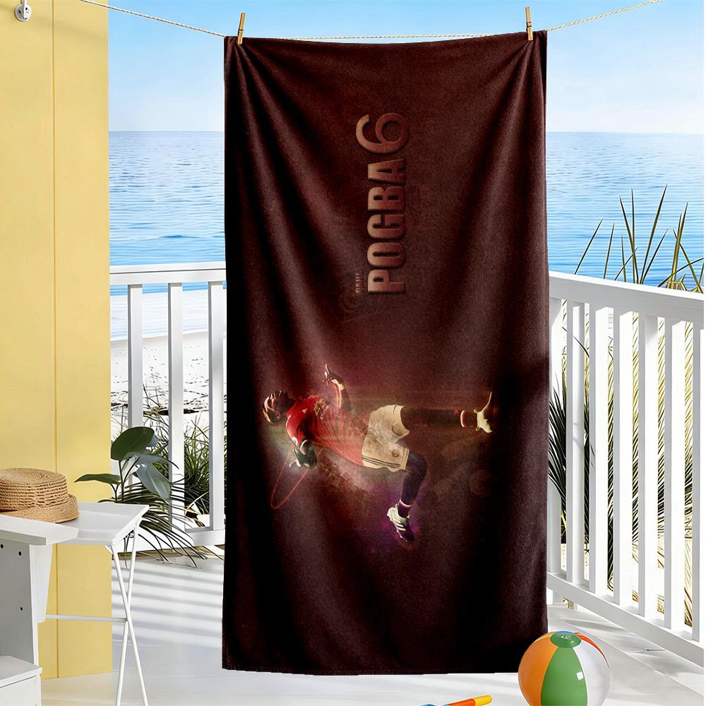 Cristiano Ronaldo Action Beach Towel Super Soft & Absorbent Comfortable Lightweight Portable for Swimming,Beach,Camping, Travel, Beach Accessories,Gym