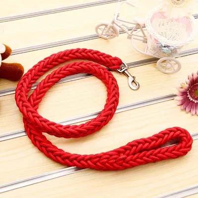 Heavy Duty Large Dog Leash Durable Nylon Braided Lead for Small Medium Big Dogs Bully Walking Hunting Camping Pet Accessories S width 1.0cm