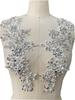 Heavy-duty Sewing Multi-color Bright Rhinestone Floral Lace Applique Dress Accessories Luxurious Decorative Patch Made In China