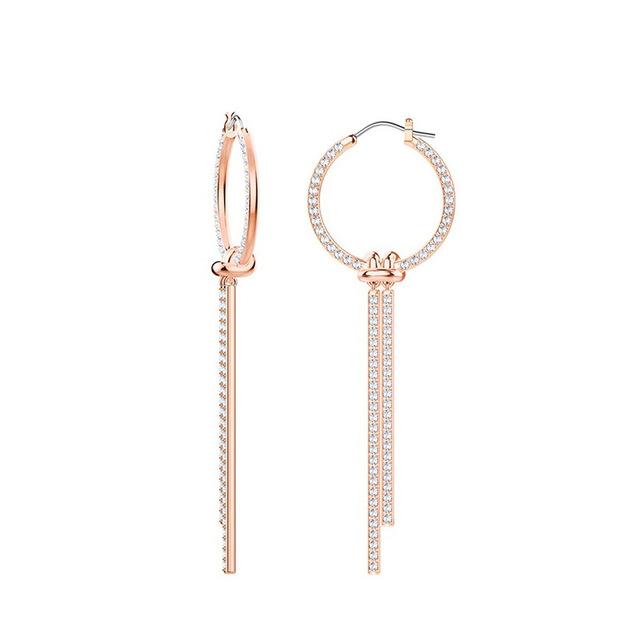 

Оригинальные серьги-гвоздики с завязанными узлами из кристаллов Длинные украшения для вечеринок Ювелирные изделия в форме веера аллергия