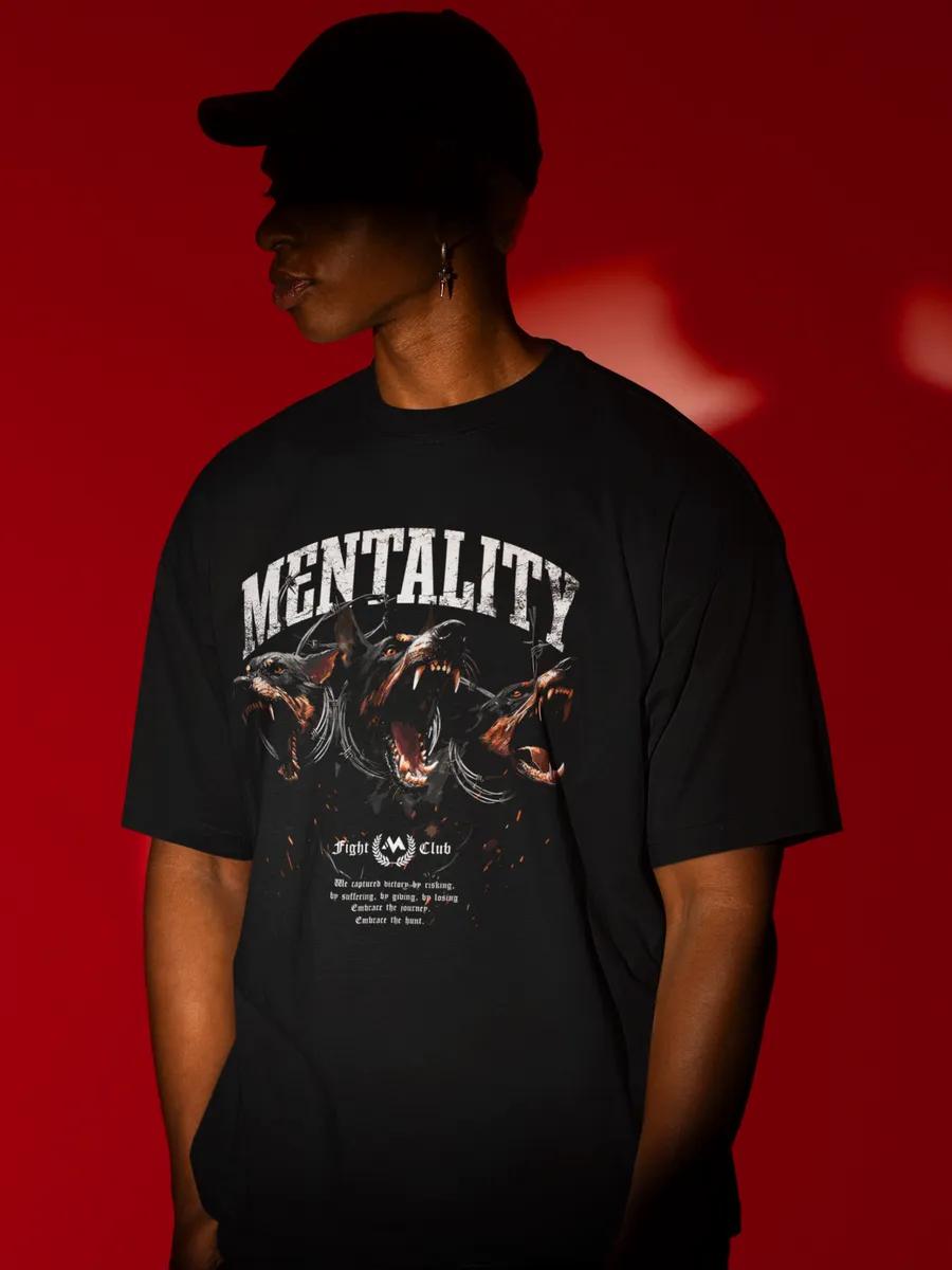 Oversized T-shirt with dog print 3XL