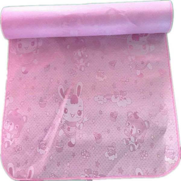 Hexagonal Princess Cartoon Crawling Mat - Coral Fleece & Ice Silk