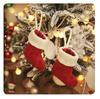 1PCS Cartoon Stripe Knitted Christmas Stocking Utensil Cover Classic Ornament Gift Holders Bag Happy New Year 2026