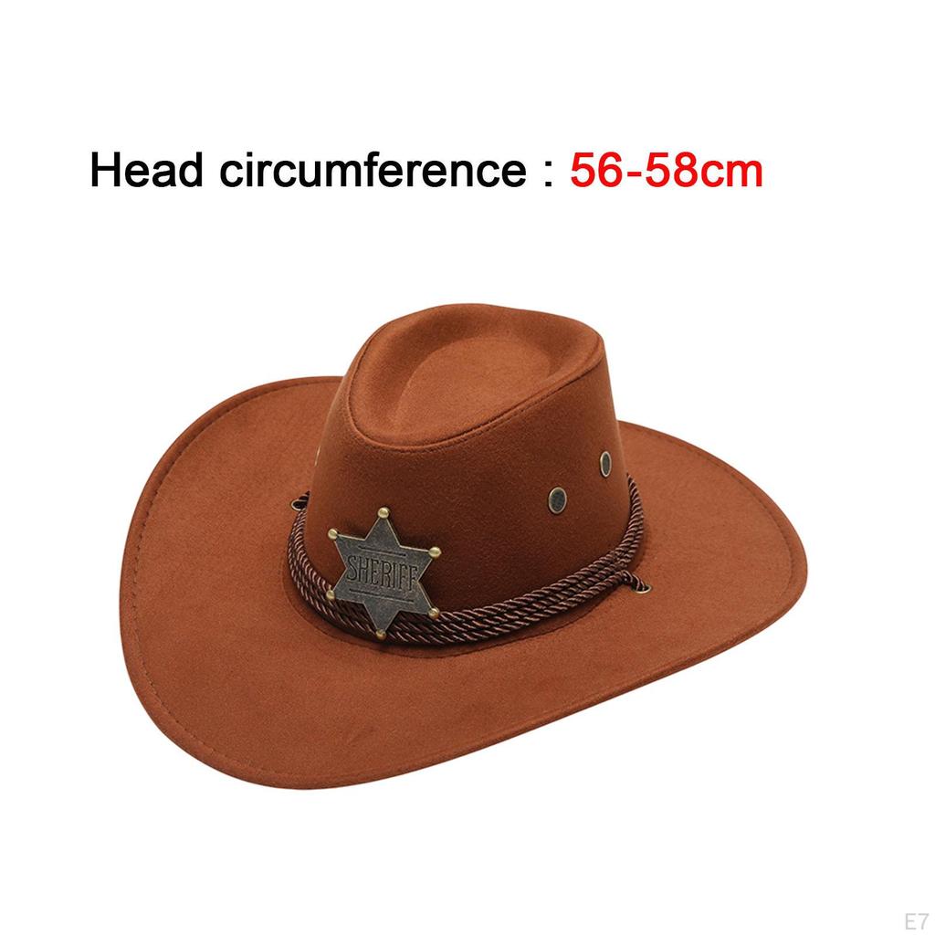 Classic Western Cowboy Hat - Stylish Sun Protection for Outdoor Adventures