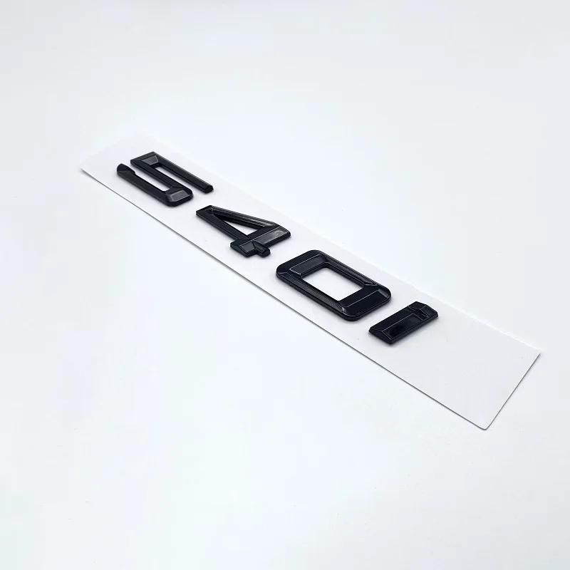 Glossy Black Letter 520i 523i 525i 528i 530i 535i 540i Emblem For BMW 5 Series E60 E61 F10 F11 G30 Car Trunk Logo Sticker PS9