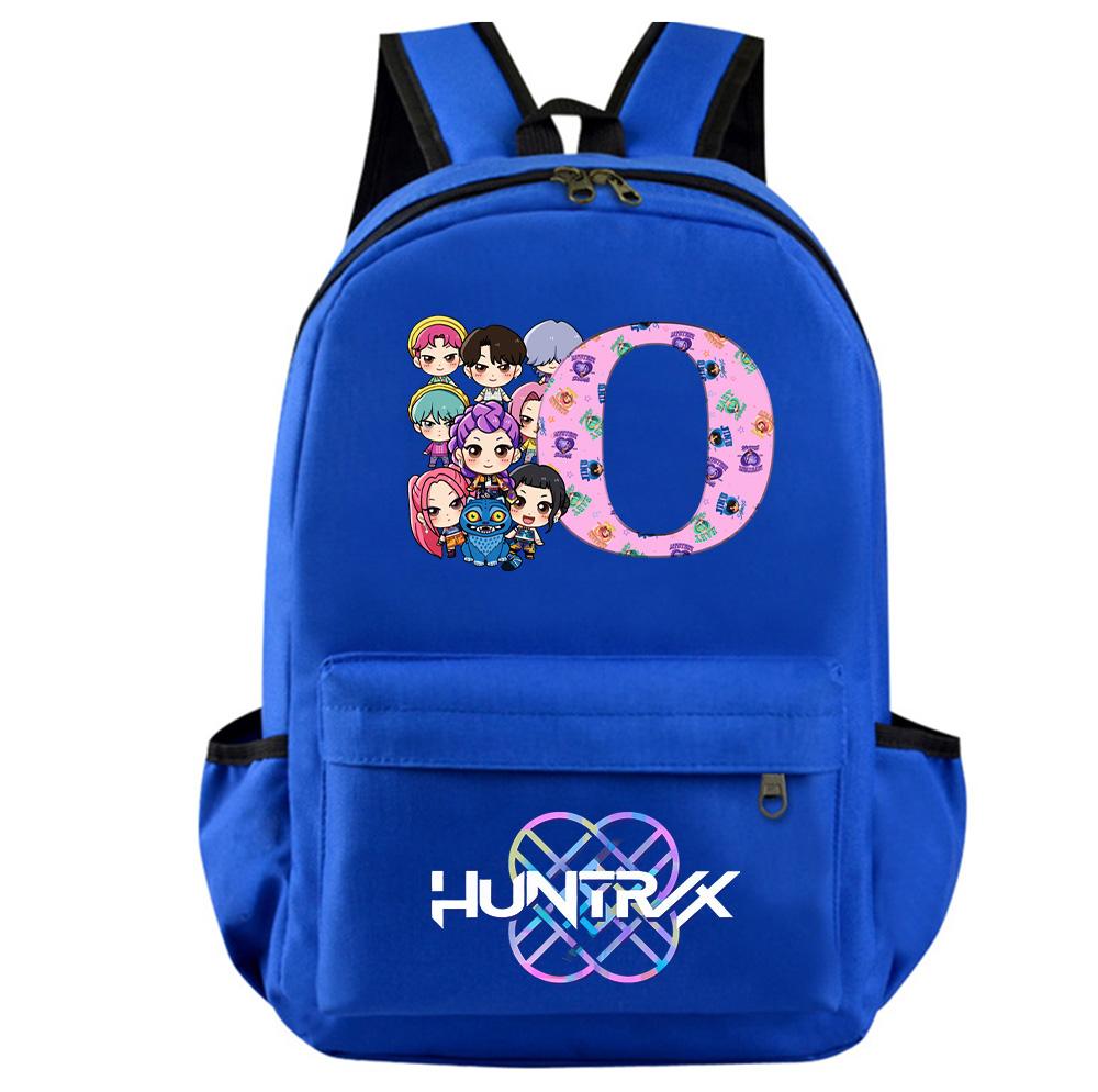 Mochila Estampada Caçadores de Demônios Kpop com 26 Letras Inglesas para Adolescente Estudante Menina Menino Mochila Escolar Bolsa de Livros Mulheres Grande Capacidade Bolsa de Viagem Presente para Criança Rucksak
