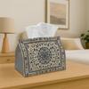 1pc Vintage Mandala Tissue Holder - Timeless Design & Chic Aesthetic, Suitable for Office, Gatherings, Vehicle for Living Space, Culinary Area, Occasi