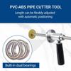 Inside Pipe Cutter Pipe Cutter,7 Inch PVC Pipe Cutter Adjustable Cut Depth,with Handle and 4 Diamond Grit Cutting Wheel,1/4in Hex Shank Fit for Impact