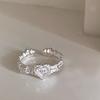 925 Sterling Silve Moonstone Irregular Ring for Women Party Gift Adjustabler Personality Korean Dropshipping