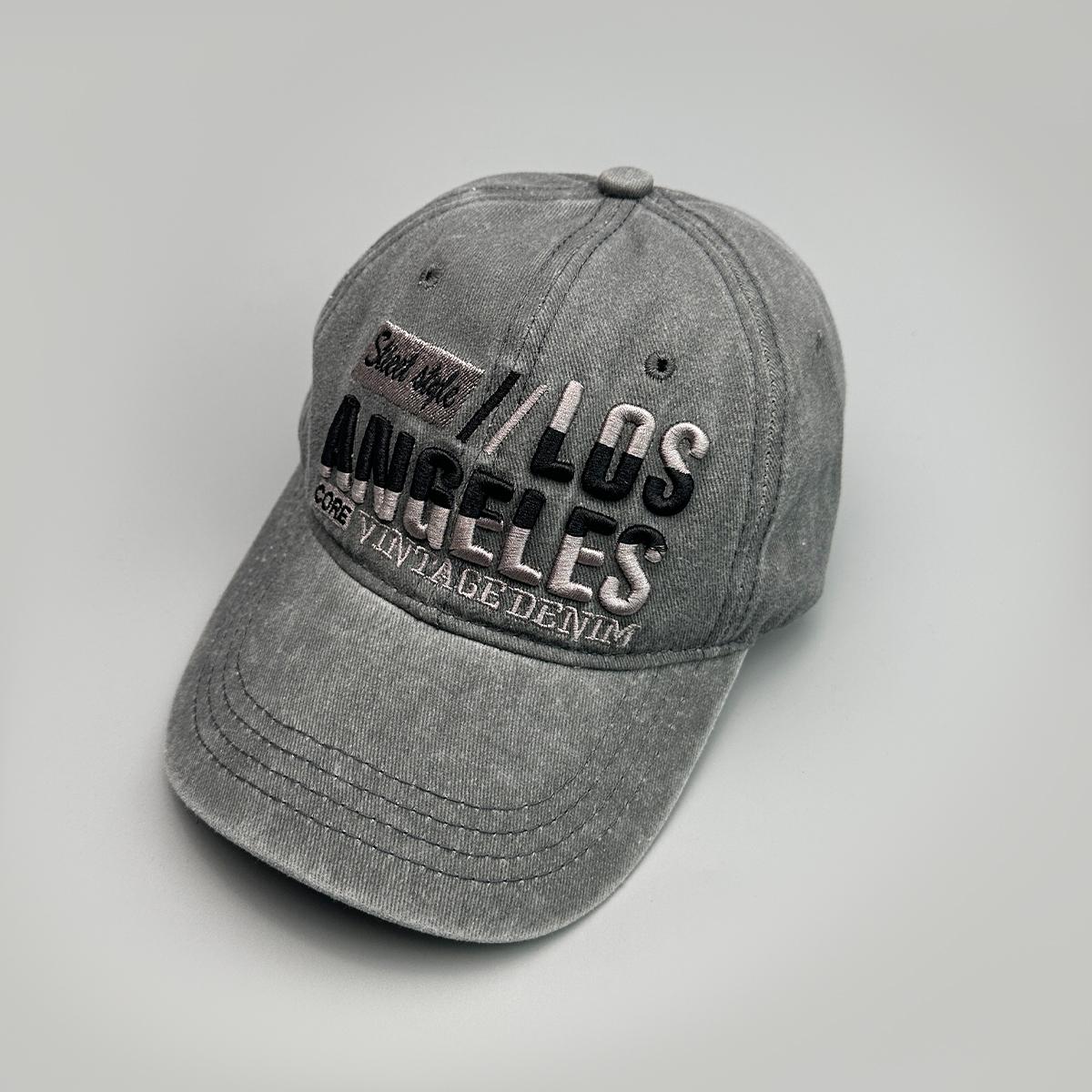

Street Embroidered Letters Baseball Hats New Unisex Sense Of Design Sunshade Outdoor Versatile Distress Fashion Ins Peaked Caps 52-60cm