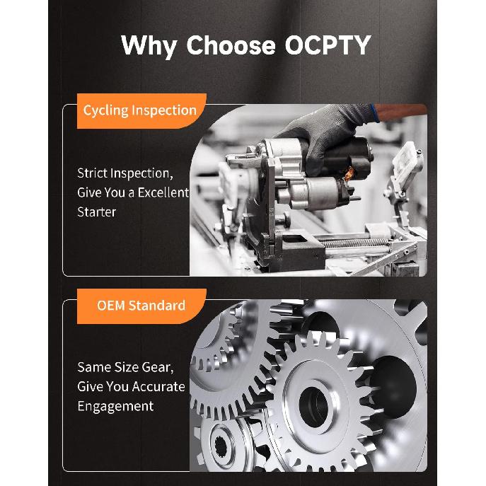 OCPTY Starter Starters Compatible 17841 SND0295 for Pontiac Vibe for Toyota Corolla/Matrix 2003 2004 2005 2006 2007 2008 1.8L