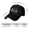 Palästina Arabische Kalligraphie Palästinensische Flagge Karte Baseballkappe Unisex Erwachsene Trucker-Kappe Sommer Vintage K-Pop Rock Baseballkappen