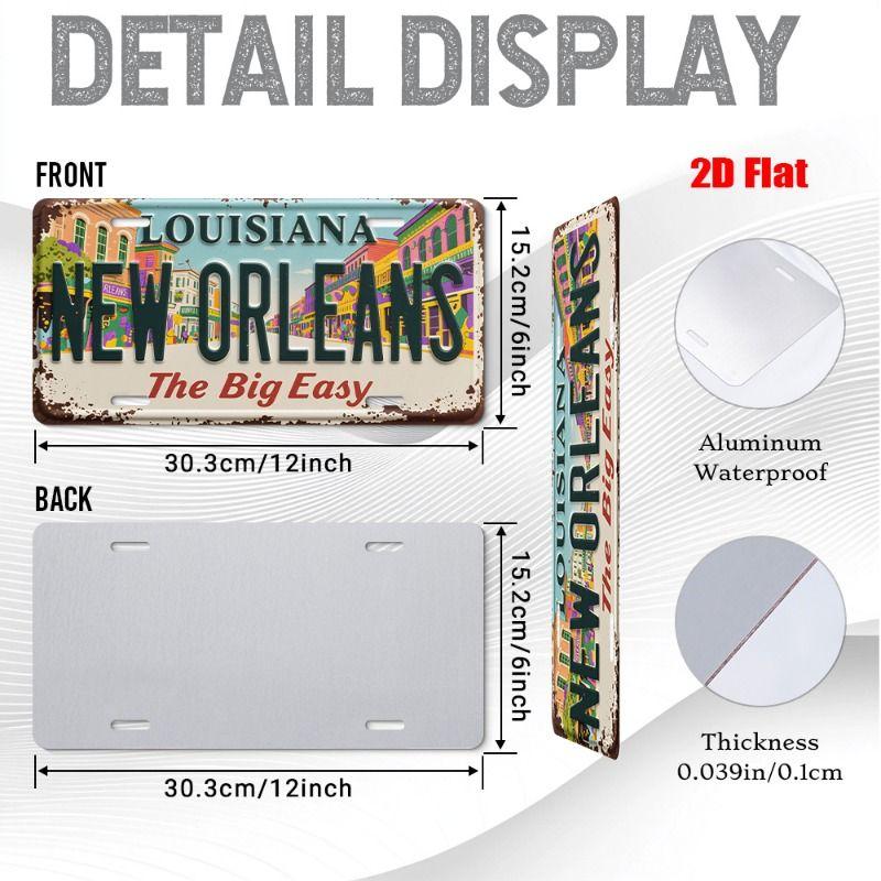 Urban City Theme Metal Tin Sign for Bar Garage Interior