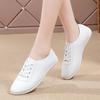 Four Seasons Fashion Lightweight Flats Casual Shoes Women Lace-Up Comfortable White Sneakers Ladies Soft Non-Slip Walking Shoes