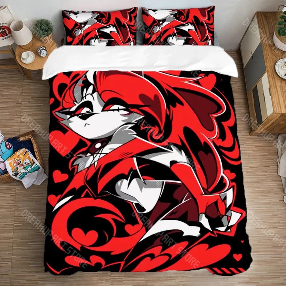 Housse de couette Blitzo-Stolas Boss de l'Enfer Impression 3D Plusieurs Tailles Housse de couette Dessin Animé Literie Ensembles Couette Décoration de Lit Décoration d'Intérieur Amusante 140x200cm