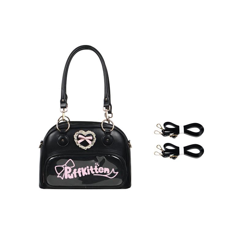 Shoulder Transparent Ita Bags for Woman Crossbady Bag Bow Love Heart Bolsos mujer Original Sac Femme Underarm Bolsas Bolsa