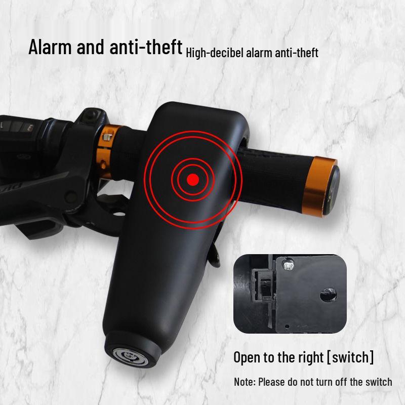 Clearance Electric Vehicle Anti-Theft Handlebar and Throttle Lock with Horn and Motorcycle Alloy Brake Protection
