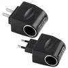 Car Plug Adapter Stable Lighters Converter 220V To 12V With LED Indicator Black Automotive Accessories AC To DC Car Adapter