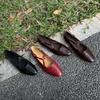 Johnature Cross Belt Mary Jane Shoes Genuine Leather Flats Round Toe Soft Soled Women's Shoes