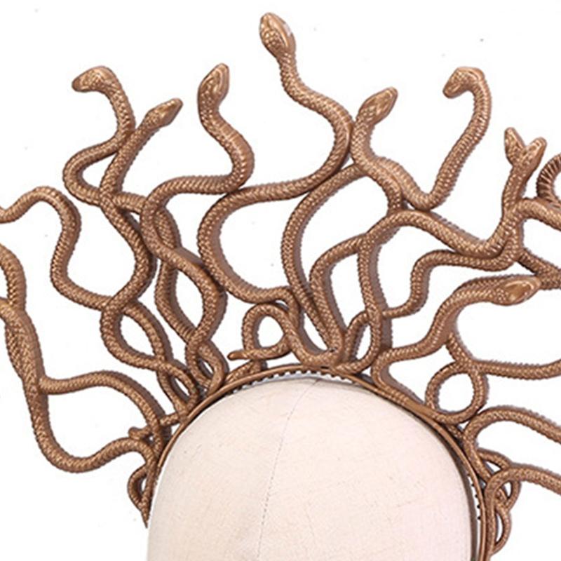 Fascia per Capelli di Halloween Forma a Serpente Curvo Medusa Cerchietto per Capelli Fascia per Capelli Festa Rave Costume Cosplay Accessori Unisex