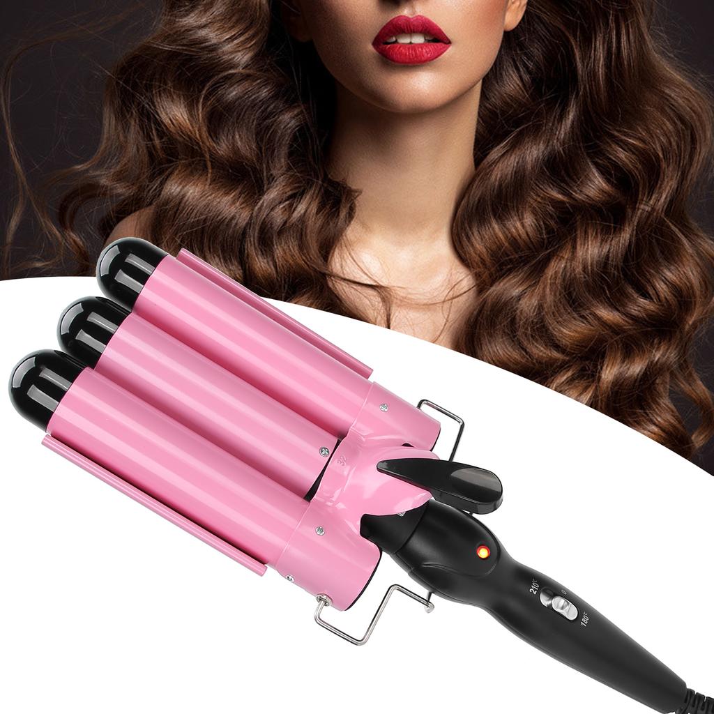 3 Barrel Curling Iron Wand Adjustable Hair Curler Waver Crimper Hair Styling Tool