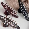Acetate Leopard Hair Claw Clip Women's Large Chic Hair Clip Fresh and Sweet Back Bun Styling Claw Hairpins Barrettes Accessories