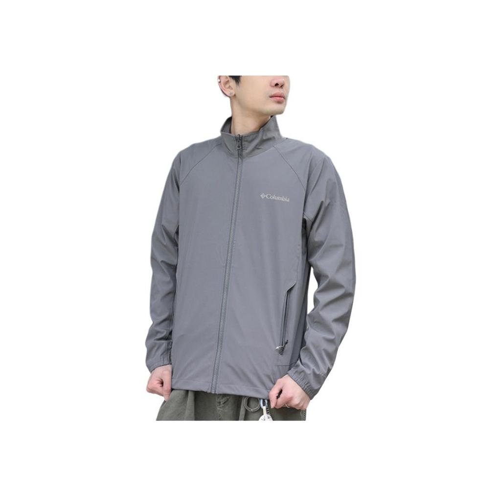 Columbia Outdoor Water-Resistant Windproof Softshell Jacket Men Jacket Gray XE8848-023