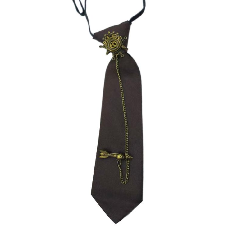 2000s School Uniform Tie Steampunk Fashion Anime Costume Neck Tie Party Neckwear