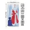 Tu Christmas Shower Curtain Santa Claus Festive Holiday Bathroom Decor Holiday Shower Curtain Winter Themed Bathroom Set Gift Id