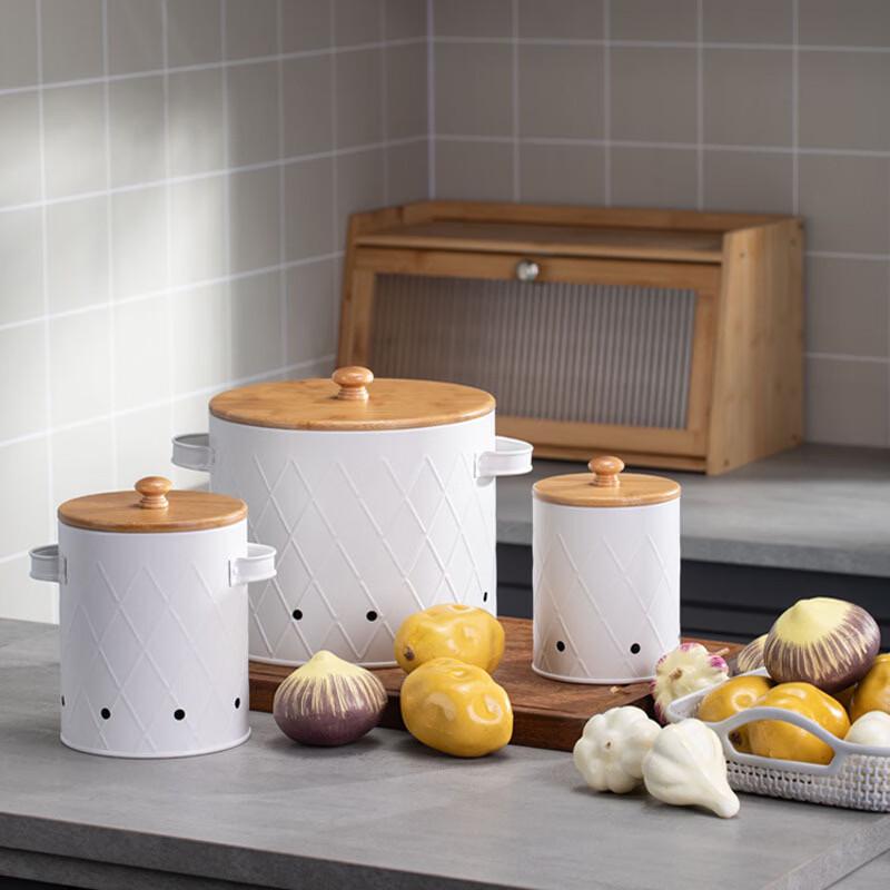 ChuyiQi Breathable Kitchen Storage Containers with Bamboo Lids