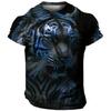 Vintage 3D Animal Men's Clothing Summer Breathable Men's T-Shirt Hip Hop Fashion Men Top Trend O-Neck Men Short Sleeve