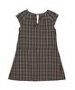 Nigaennikol Vintage Check Mini Dress_Brown