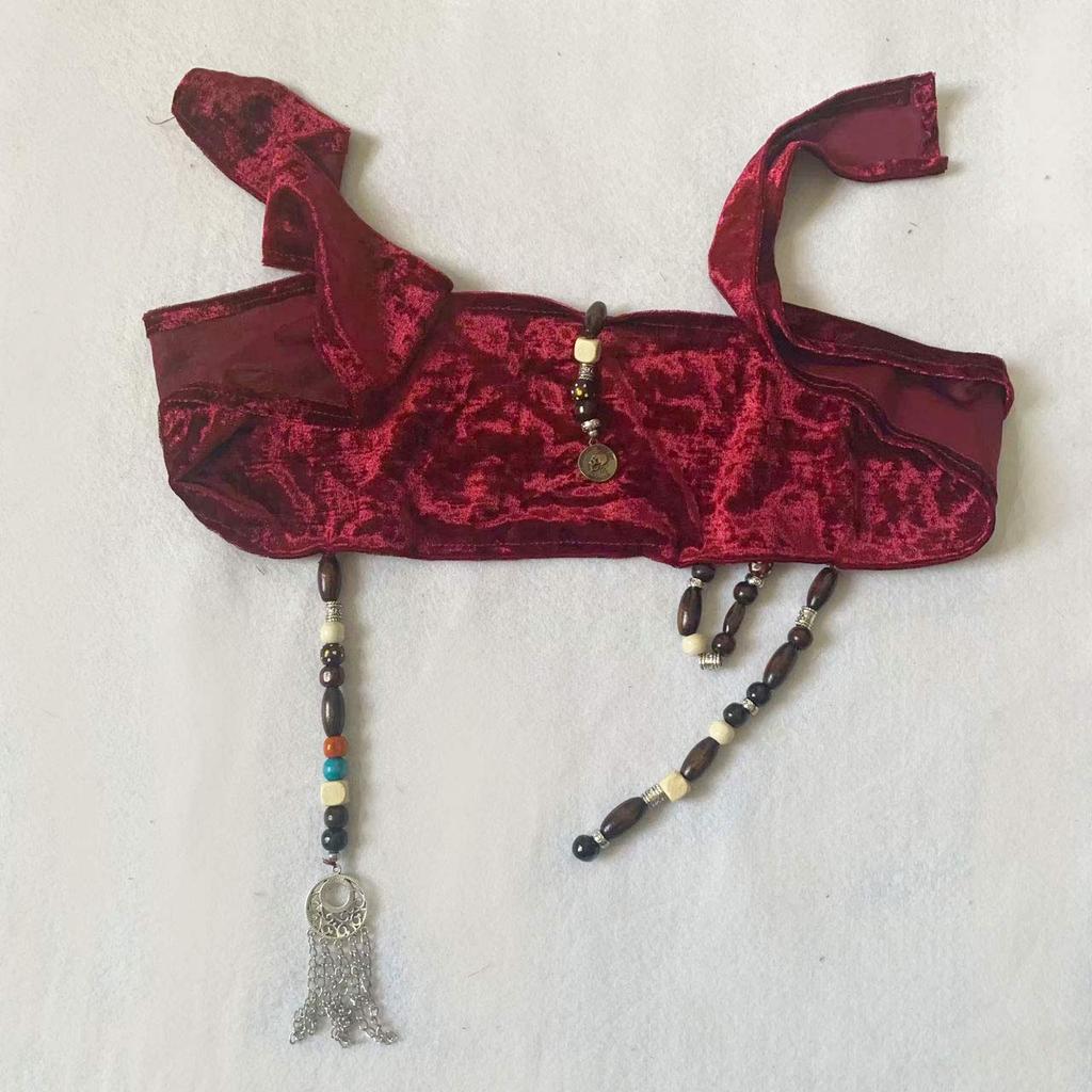 [fun costumes] Pirates of the Caribbean Jack Sparrow Complete Cosplay Costume Set (Hat, Wig, Beard) for Kids (Height 110-124cm)