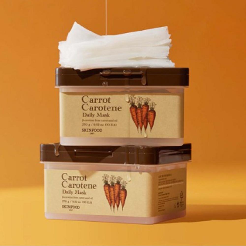 Skinfood Mască Zilnică cu Caroten din Morcov – Mască Tip Șervețel cu Extract de Morcov 30 buc (270 g)