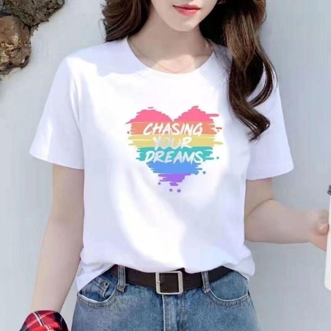 

Printed street hip hop Vintage oversized t shirt casual loose graphic women clothes XL