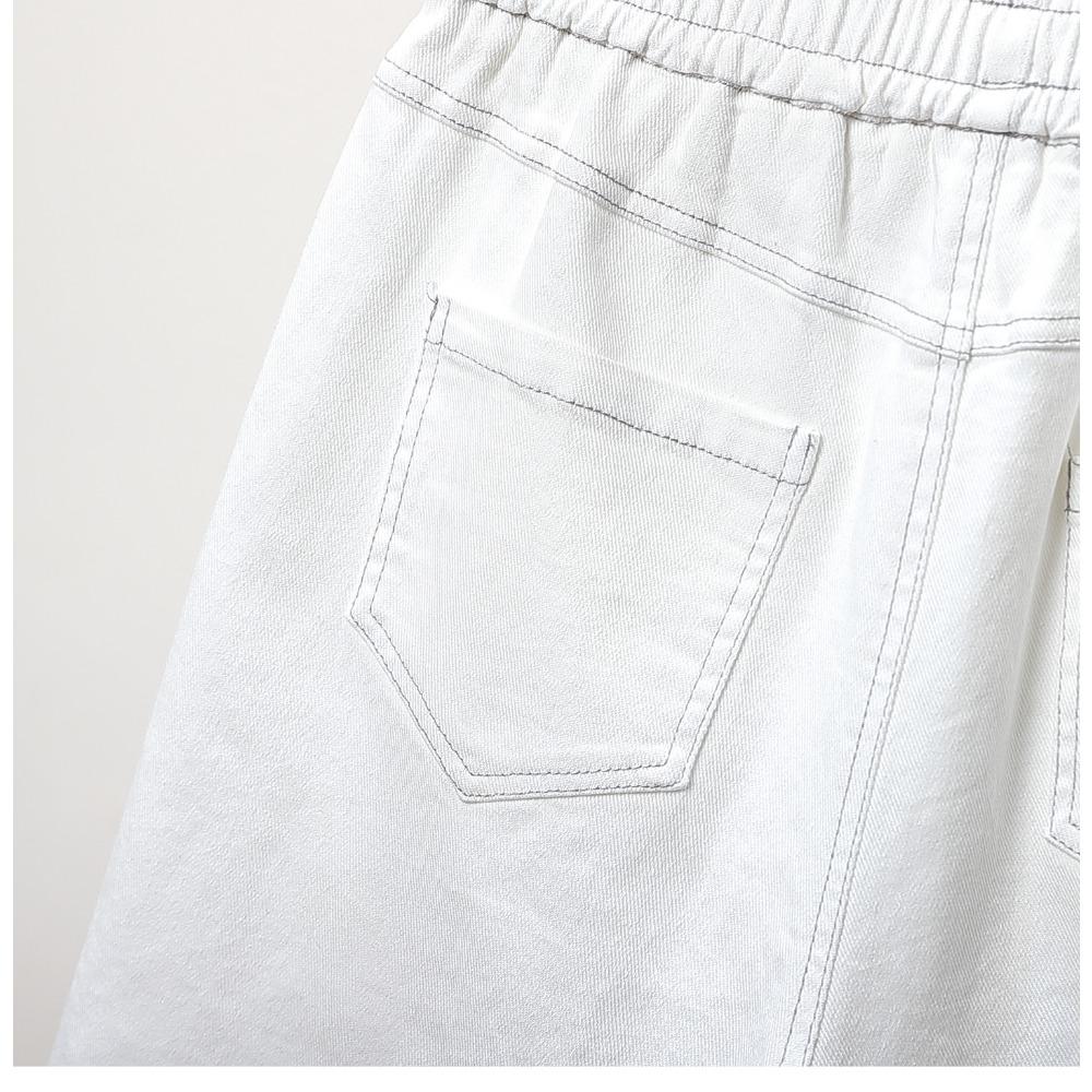 DIMANAF Plus Size Women Shorts Pants 2025  Summer Loose Short Basic High Waist Solid Pants Elastic Waist
